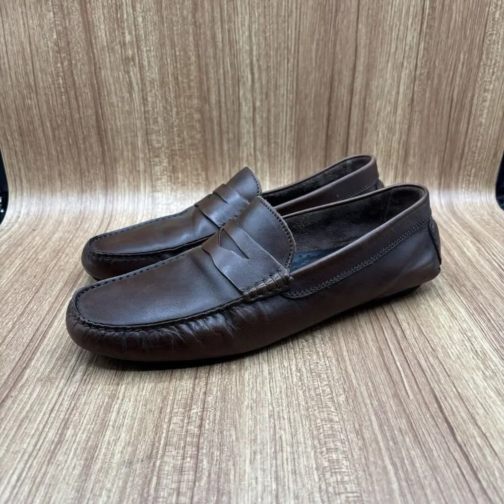 To Boot New York Palo Alto Driving Shoes Loafers~ Dark Brown‎ Calfskin~Men’s 9